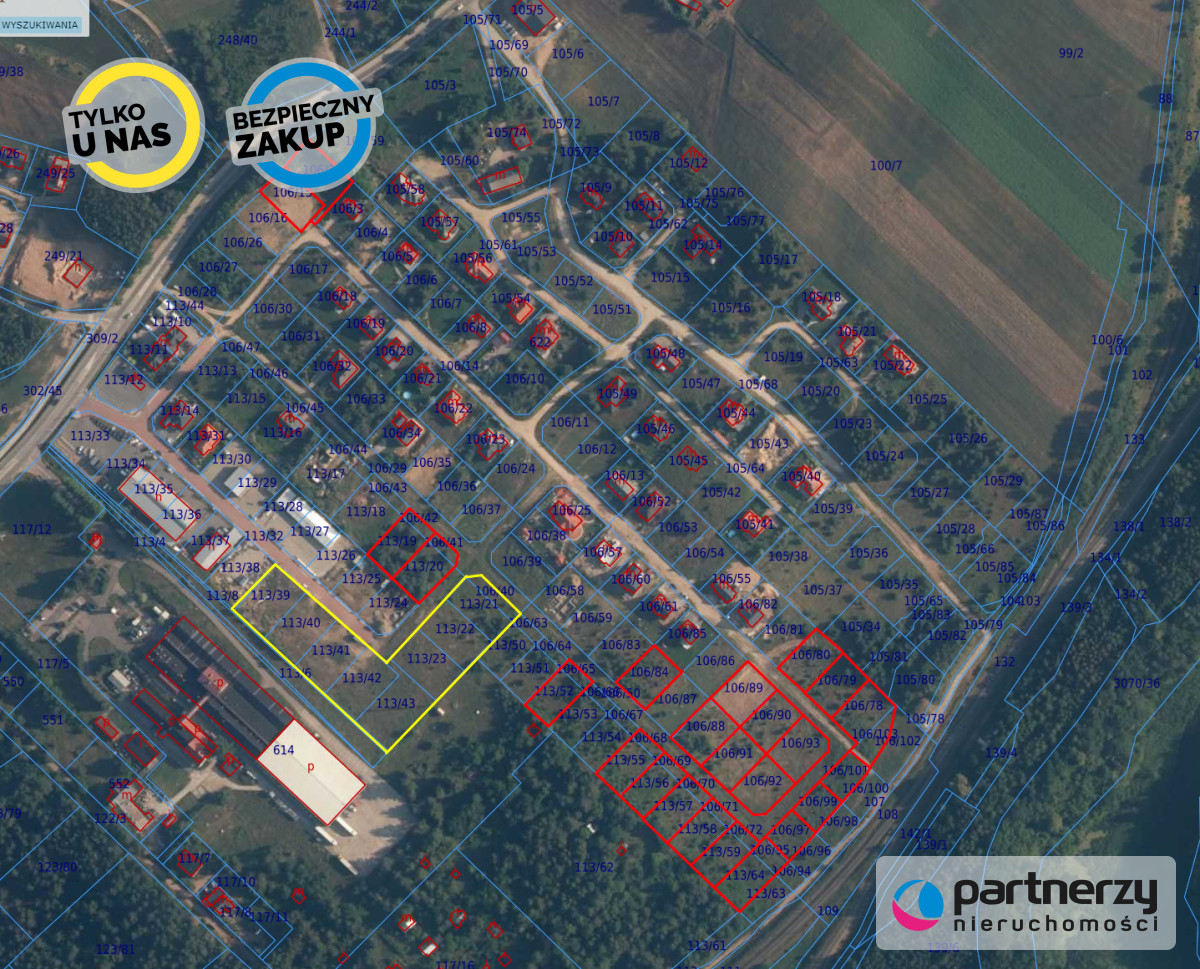 Działka 850,00 m², oferta nr , PAN348138, Borkowo, Radosna-idx