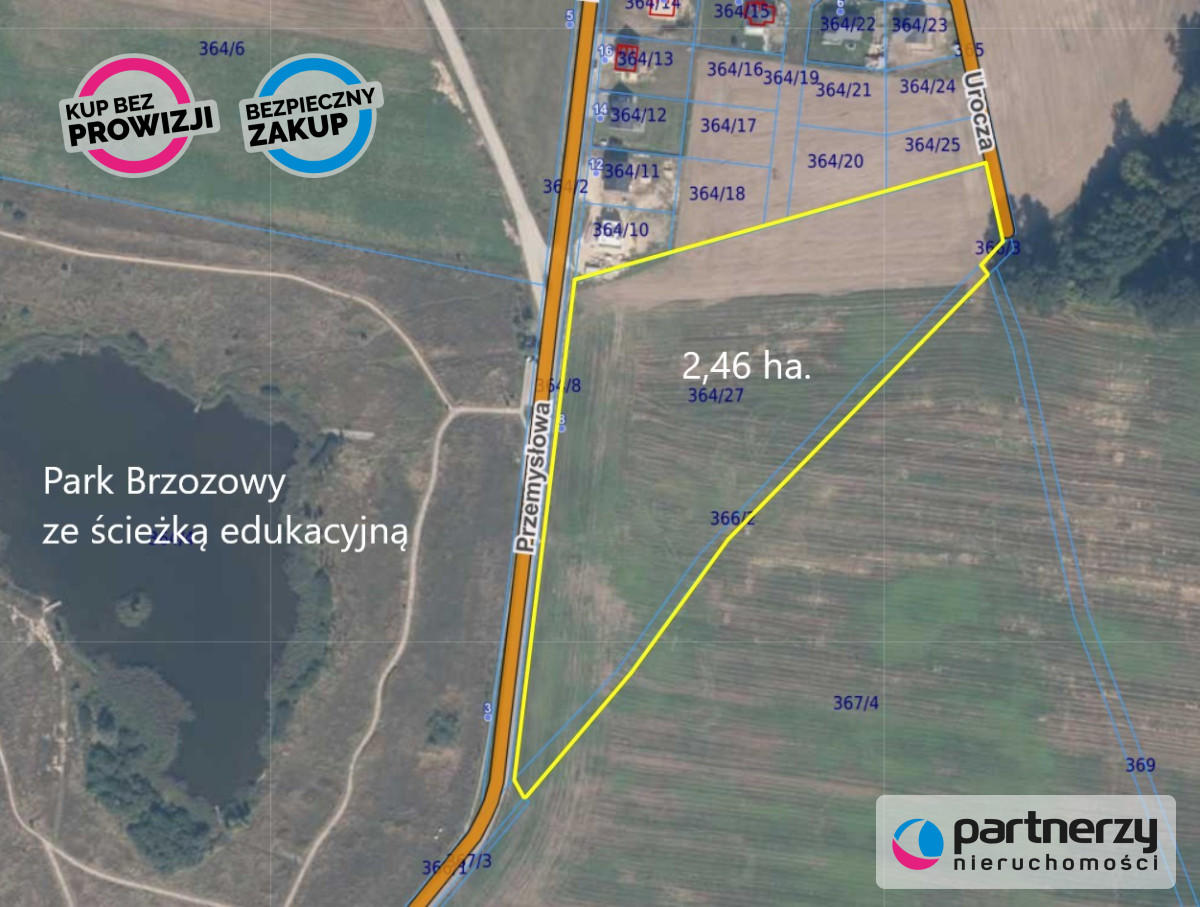 Działka 24 632,00 m², oferta nr , PAN708477, Skowarcz-idx