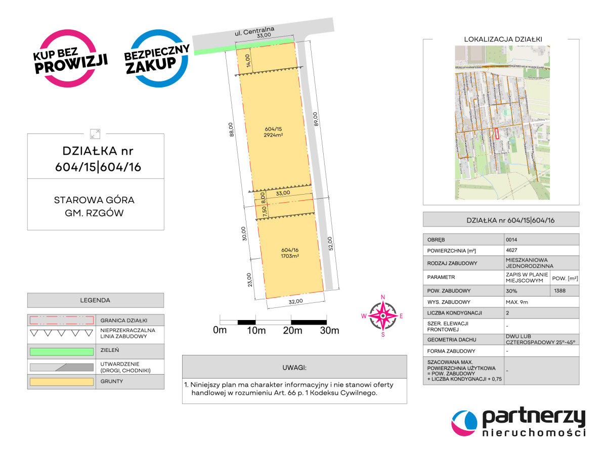 Działka 5 480,00 m², oferta nr , PAN261460, Starowa Góra-idx