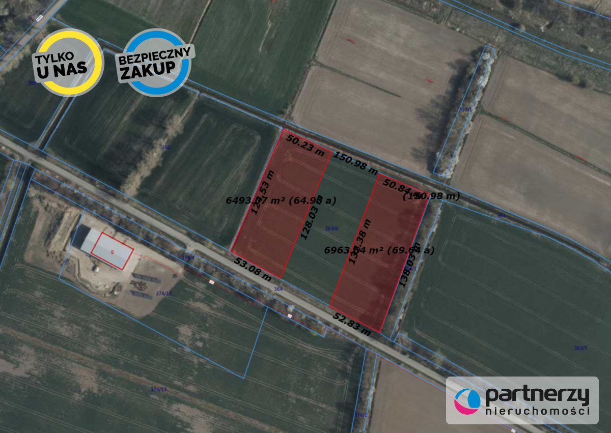 Działka 7 000,00 m², oferta nr , PAN663242, Wiślinka-idx