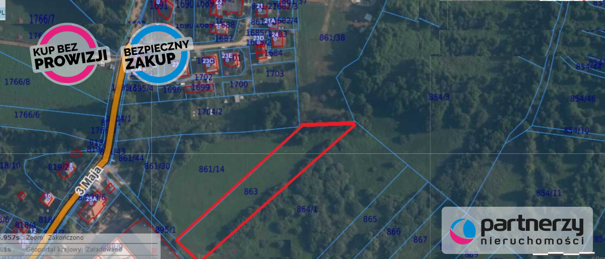 Działka 5 300,00 m², oferta nr , PAN385856, Żukowo-idx