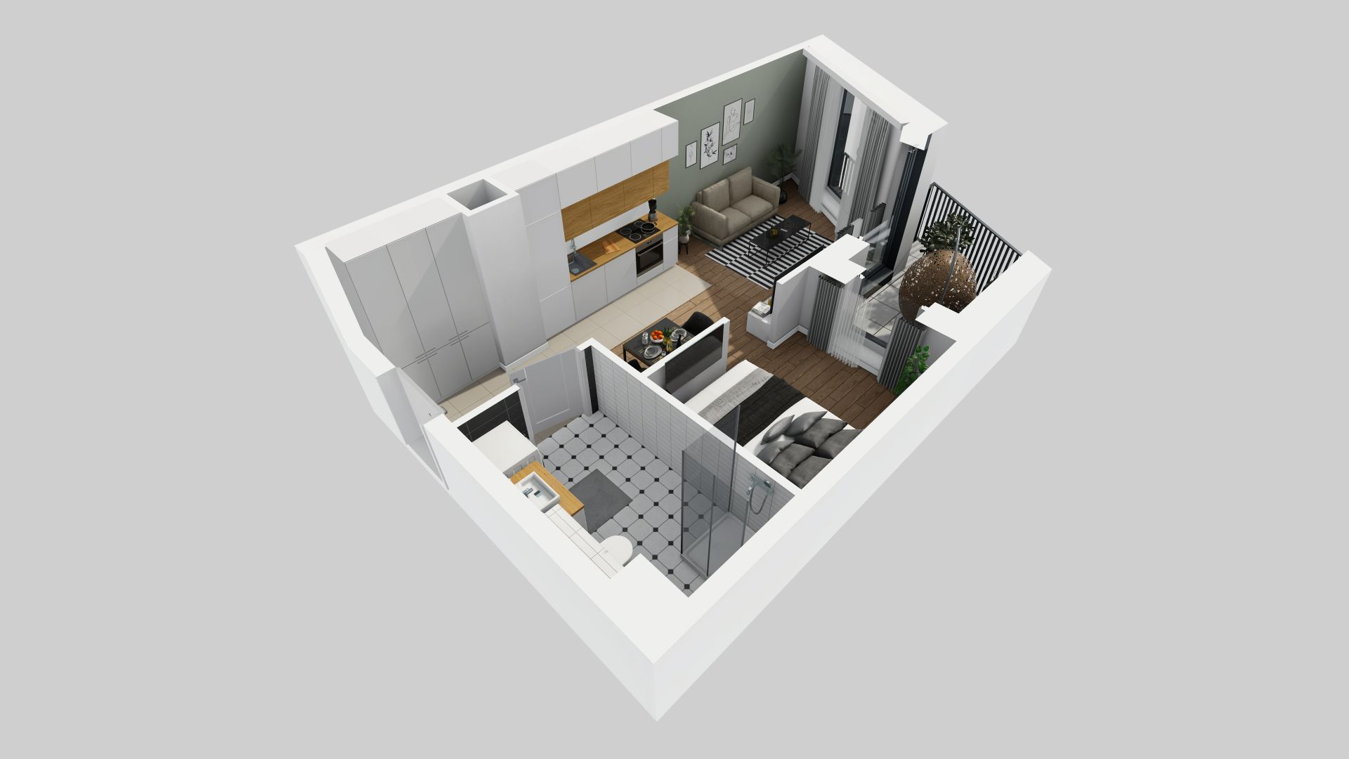 Mieszkanie 30,94 m², piętro 3, oferta nr A/20, Apartamenty Park Matecznego, Kraków, Podgórze, Mateczny, ul. Rydlówka 5-idx