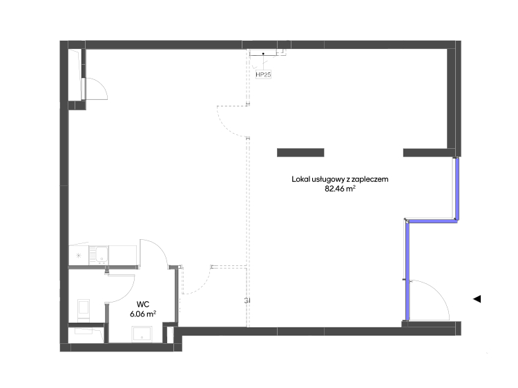 Lokal użytkowy 88,52 m², oferta nr GU02, Holm House - lokale użytkowe, Warszawa, Mokotów, Ksawerów, ul. Zdziechowskiego-idx