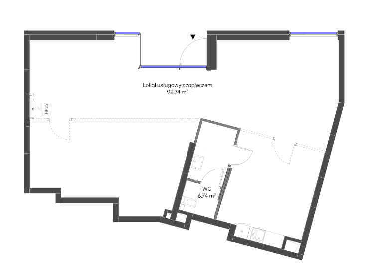 Lokal użytkowy 99,47 m², oferta nr GU04, Holm House - lokale użytkowe, Warszawa, Mokotów, Ksawerów, ul. Zdziechowskiego-idx