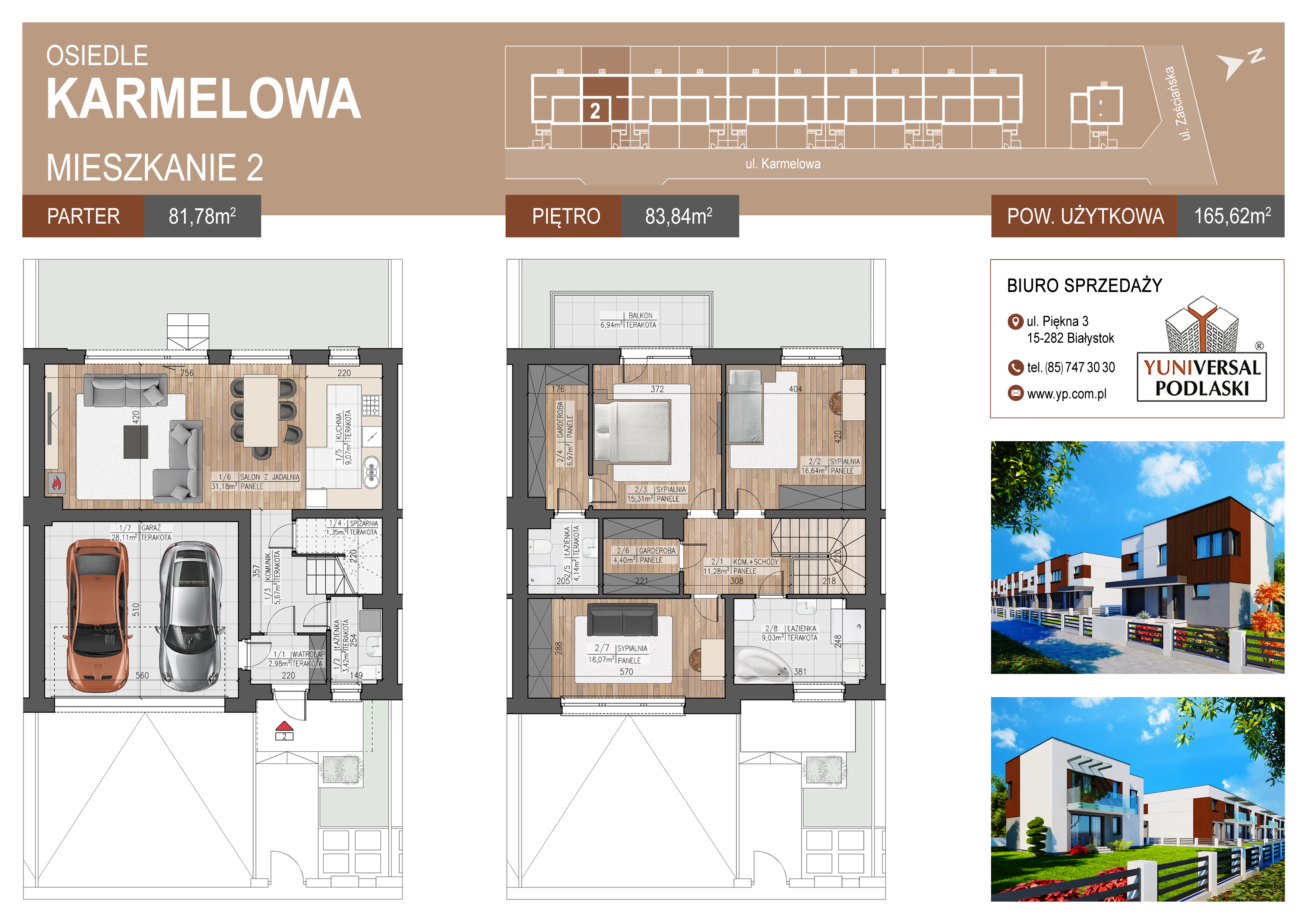 Dom 165,62 m², oferta nr B2, Karmelove, Białystok, Skorupy, ul. Karmelowa-idx