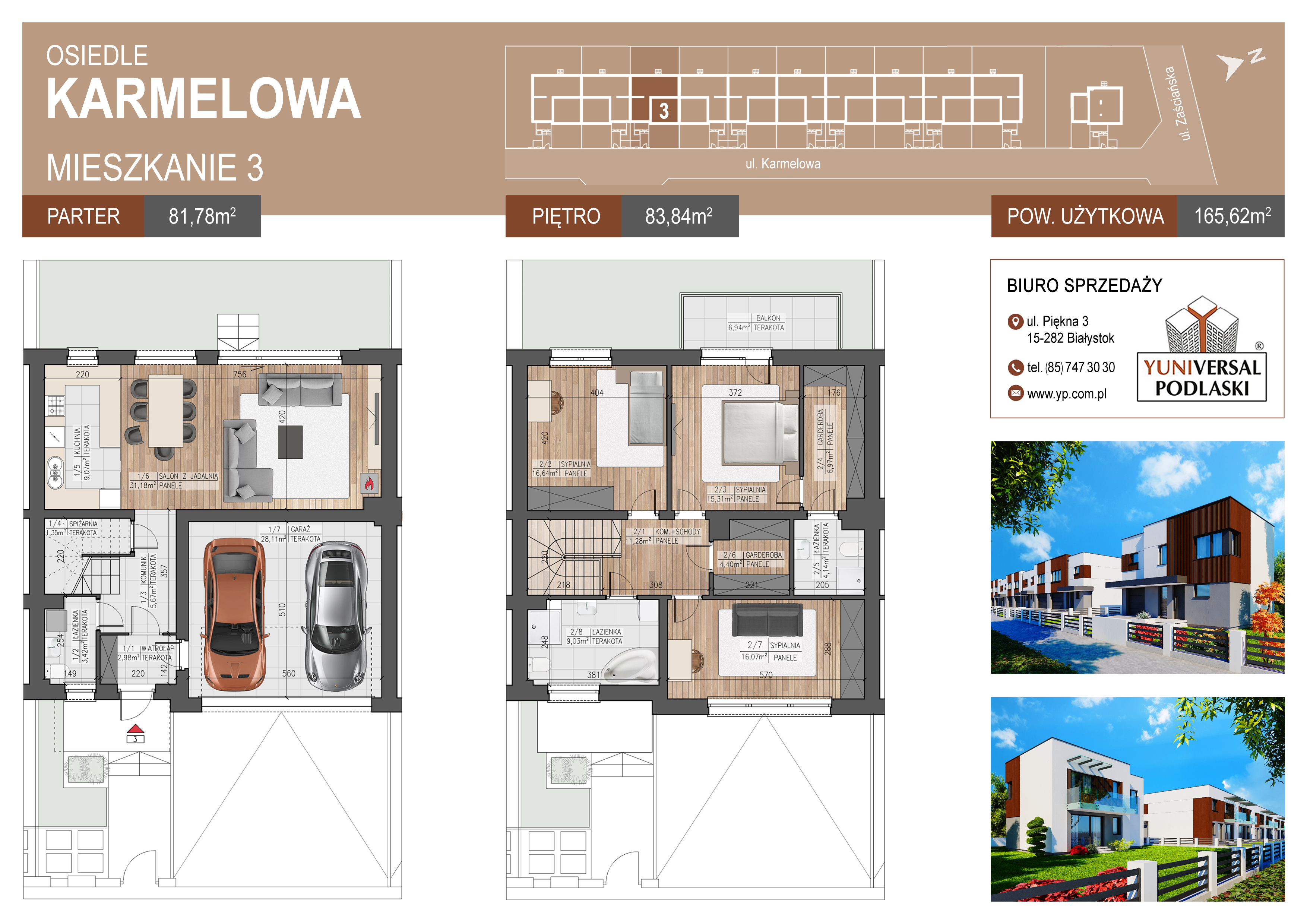 Dom 165,62 m², oferta nr B3, Karmelove, Białystok, Skorupy, ul. Karmelowa-idx