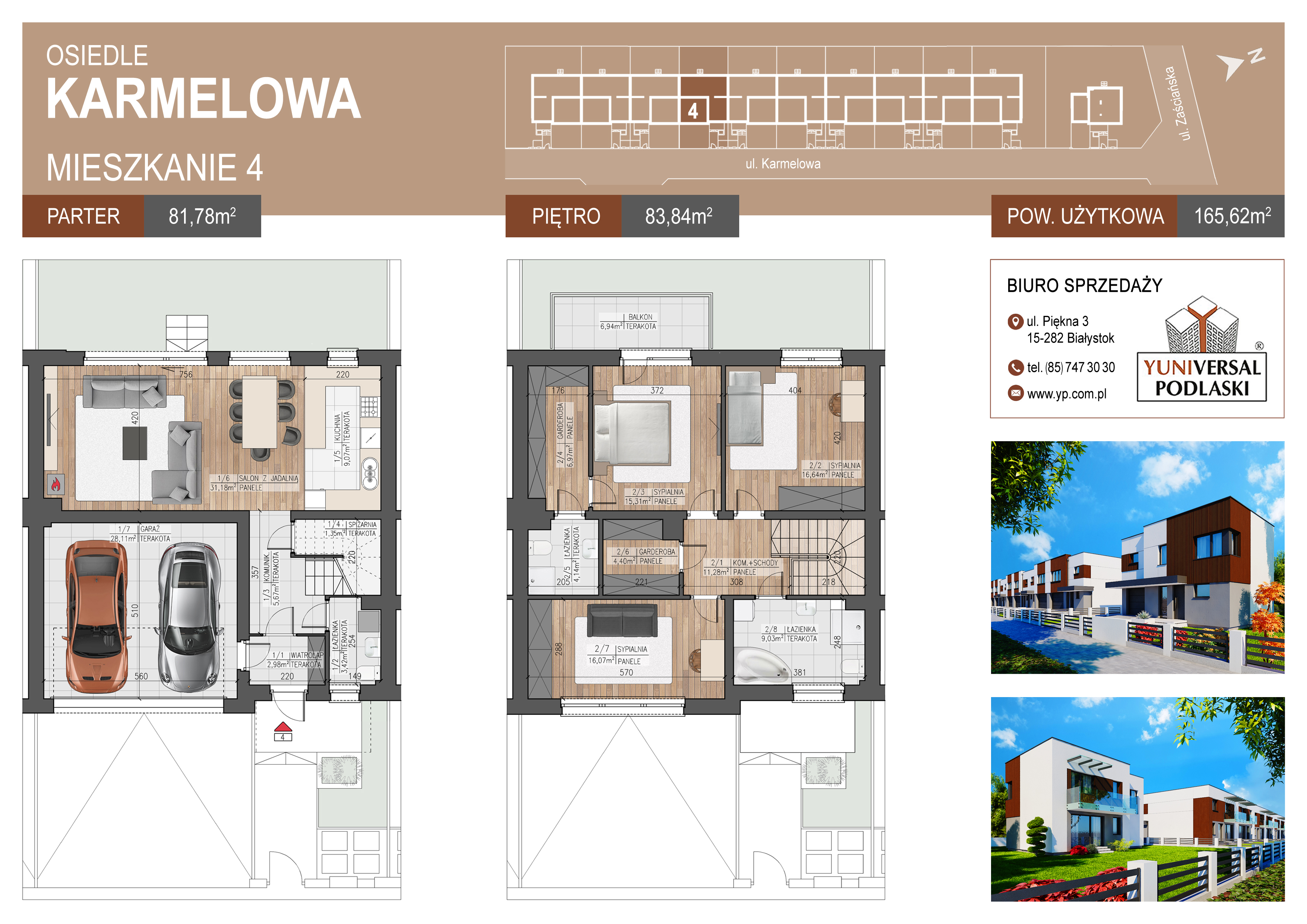 Dom 165,62 m², oferta nr B4, Karmelove, Białystok, Skorupy, ul. Karmelowa-idx