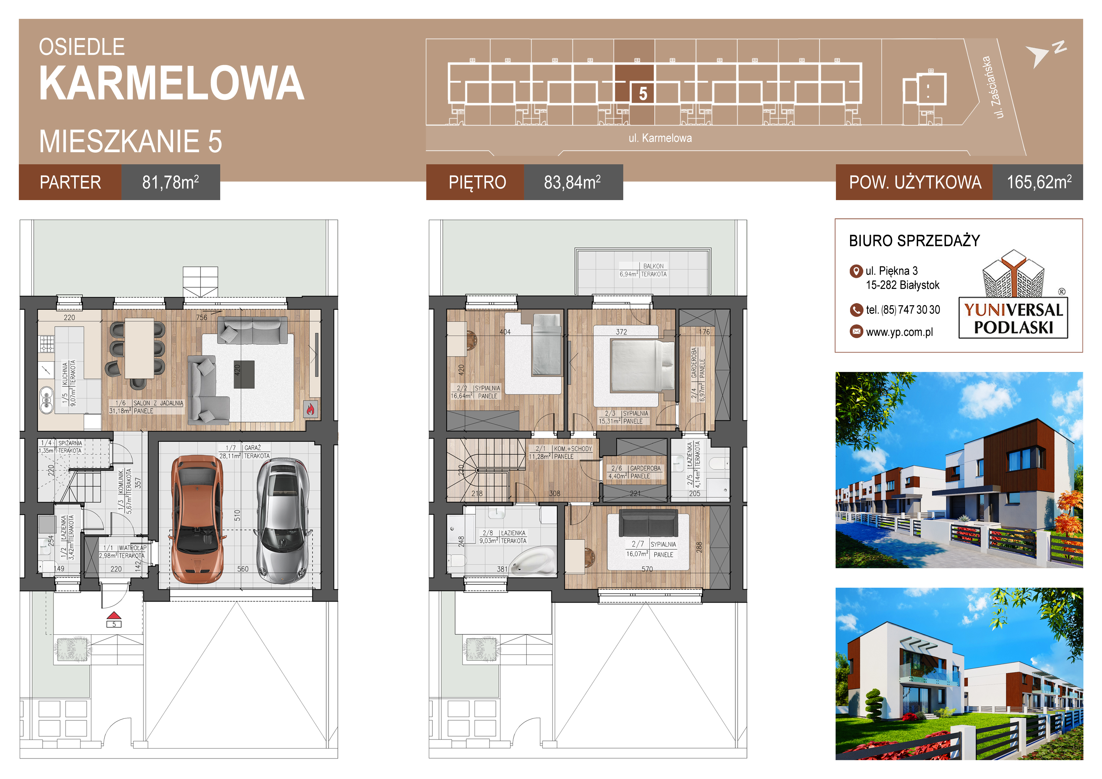 Dom 165,62 m², oferta nr B5, Karmelove, Białystok, Skorupy, ul. Karmelowa-idx