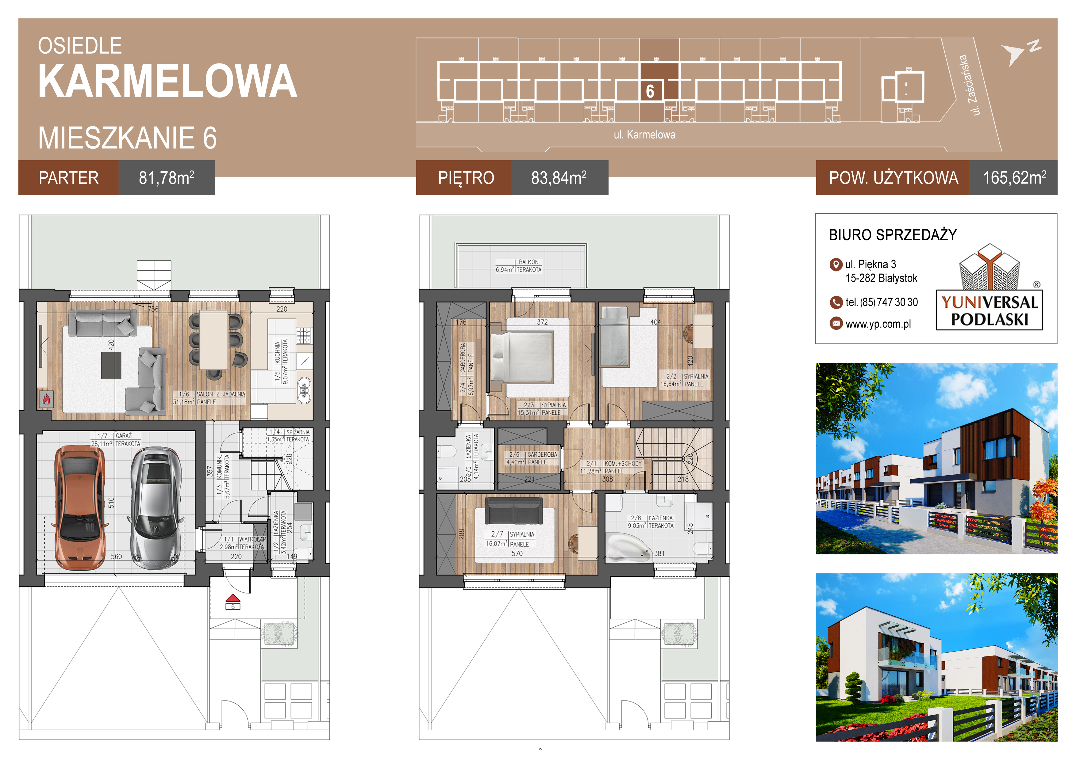 Dom 165,62 m², oferta nr B6, Karmelove, Białystok, Skorupy, ul. Karmelowa-idx