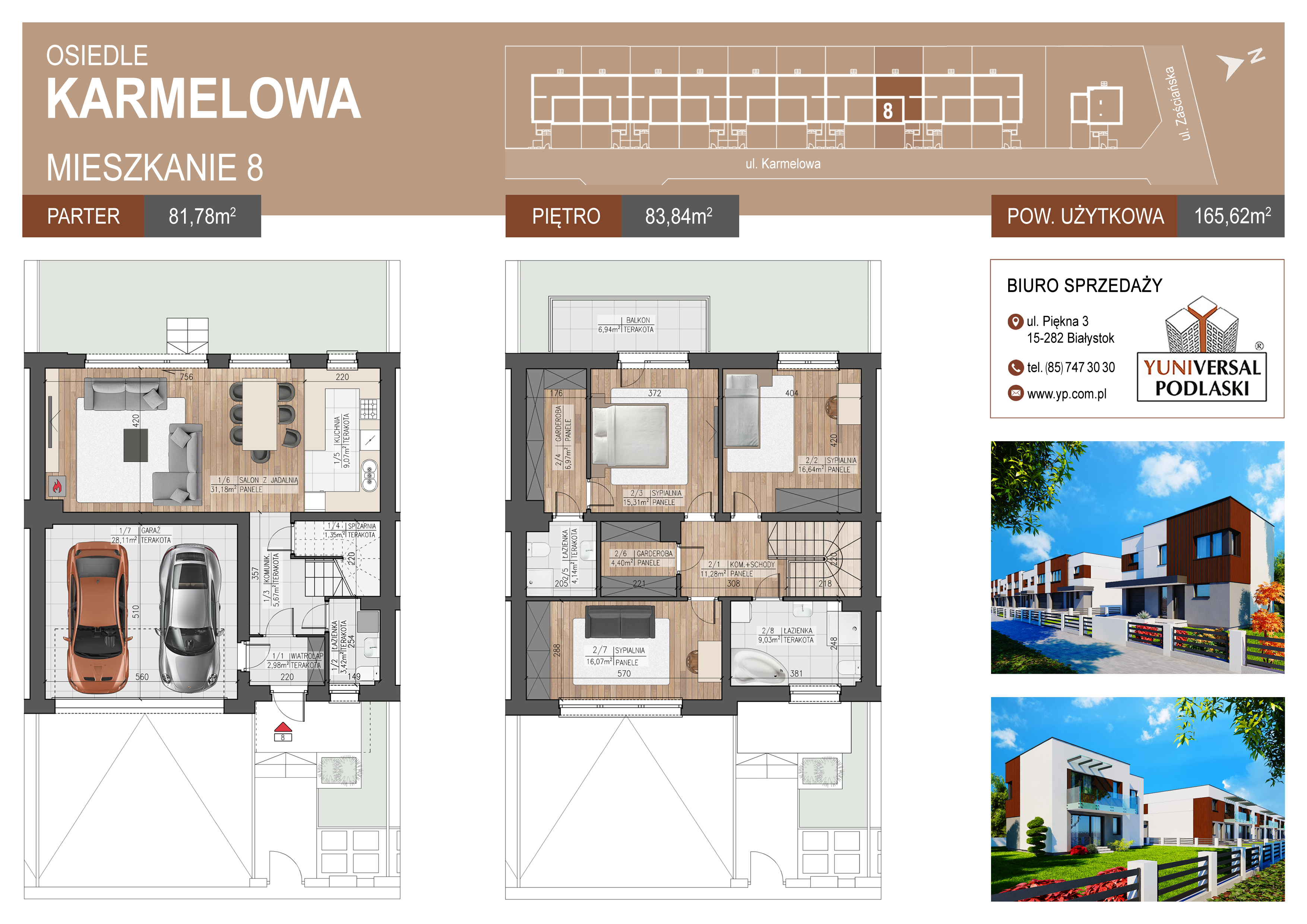 Dom 165,62 m², oferta nr B8, Karmelove, Białystok, Skorupy, ul. Karmelowa-idx