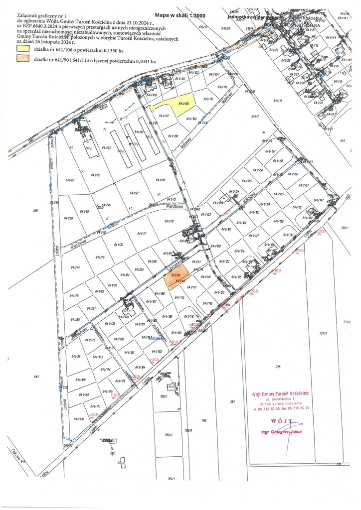 Działka 1 350,00 m², oferta nr , 40455/3186/OGS, Turośń Kościelna, Akacjowa-idx