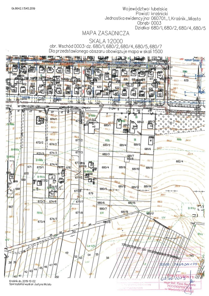 Działka 1 260,00 m², oferta nr , 40643/3186/OGS, Kraśnik, Graniczna-idx