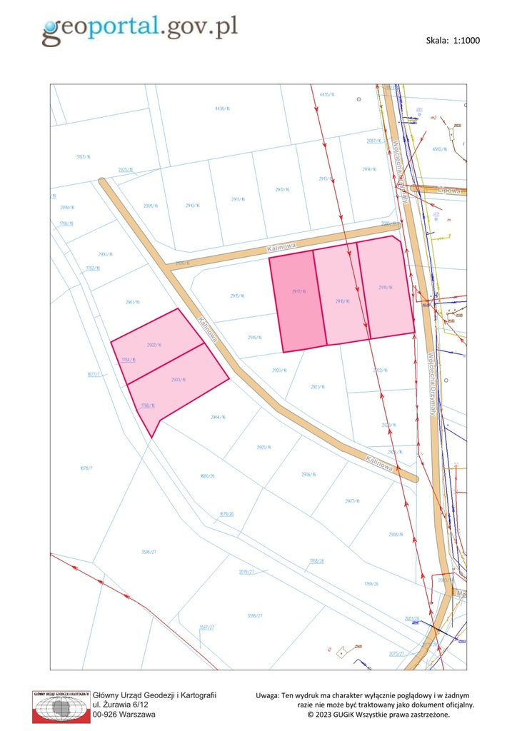 Działka 1 310,00 m², oferta nr , 40572/3186/OGS, Gostyń, Kalinowa-idx