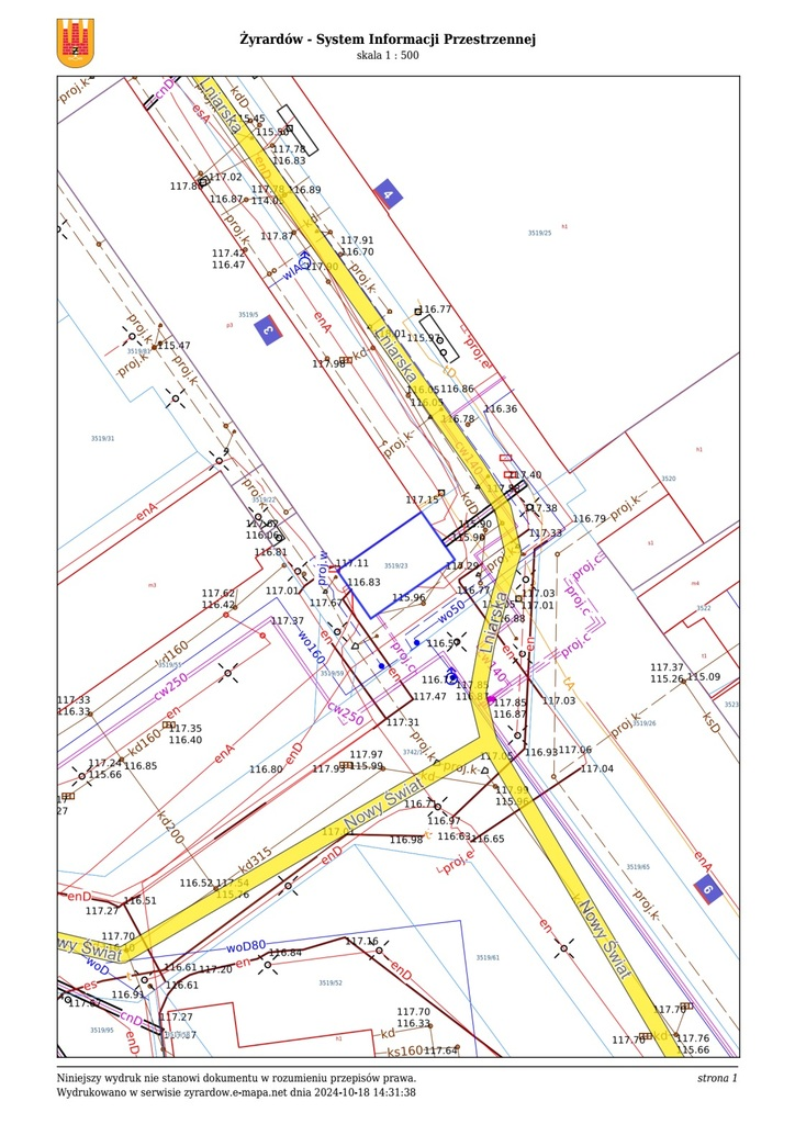 Działka 105,00 m², oferta nr , 40462/3186/OGS, Żyrardów, Lniarska-idx