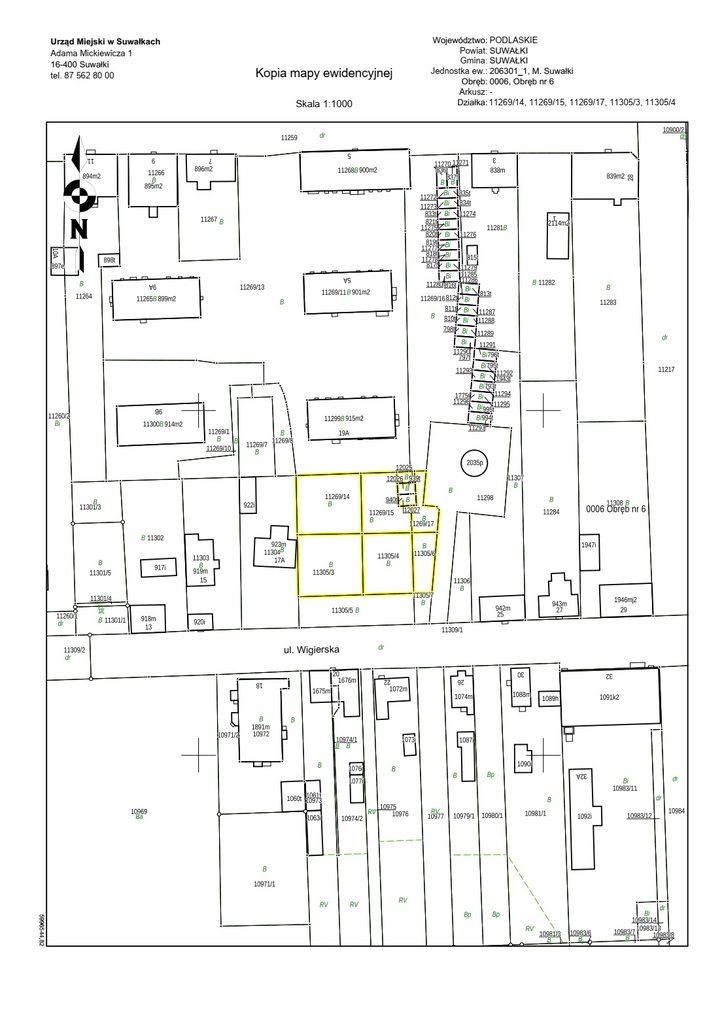 Działka 1 350,00 m², oferta nr , 40380/3186/OGS, Suwałki, Wigierska-idx