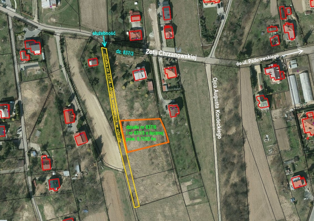 Działka 1 332,00 m², oferta nr , 40496/3186/OGS, Przemyśl, Zofii Chrzanowskiej-idx