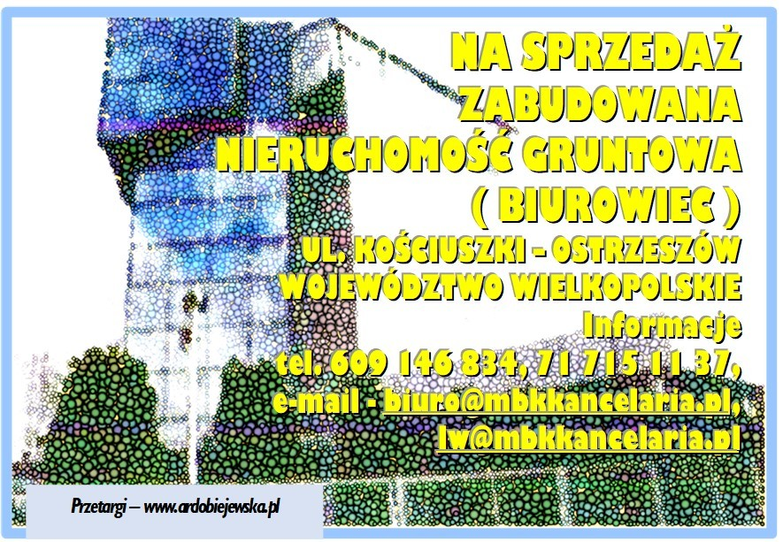 Lokal użytkowy 999,50 m², oferta nr , 9842/3186/OOS, Ostrzeszów, Tadeusza Kościuszki-idx