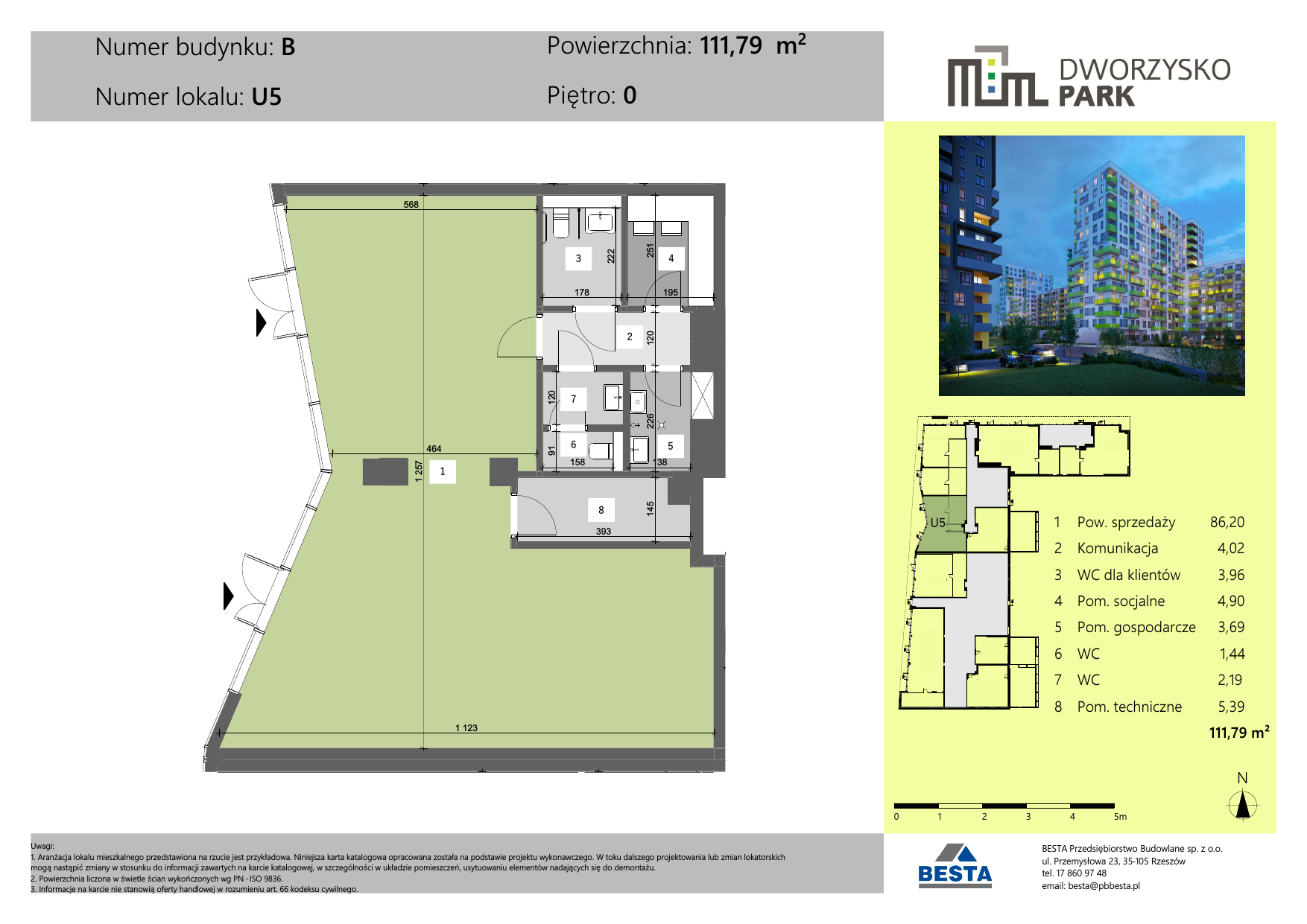 Lokal użytkowy 111,79 m², oferta nr B.U5, Dworzysko Park - lokale użytkowe, Rzeszów, Przybyszówka, ul. Technologiczna-idx