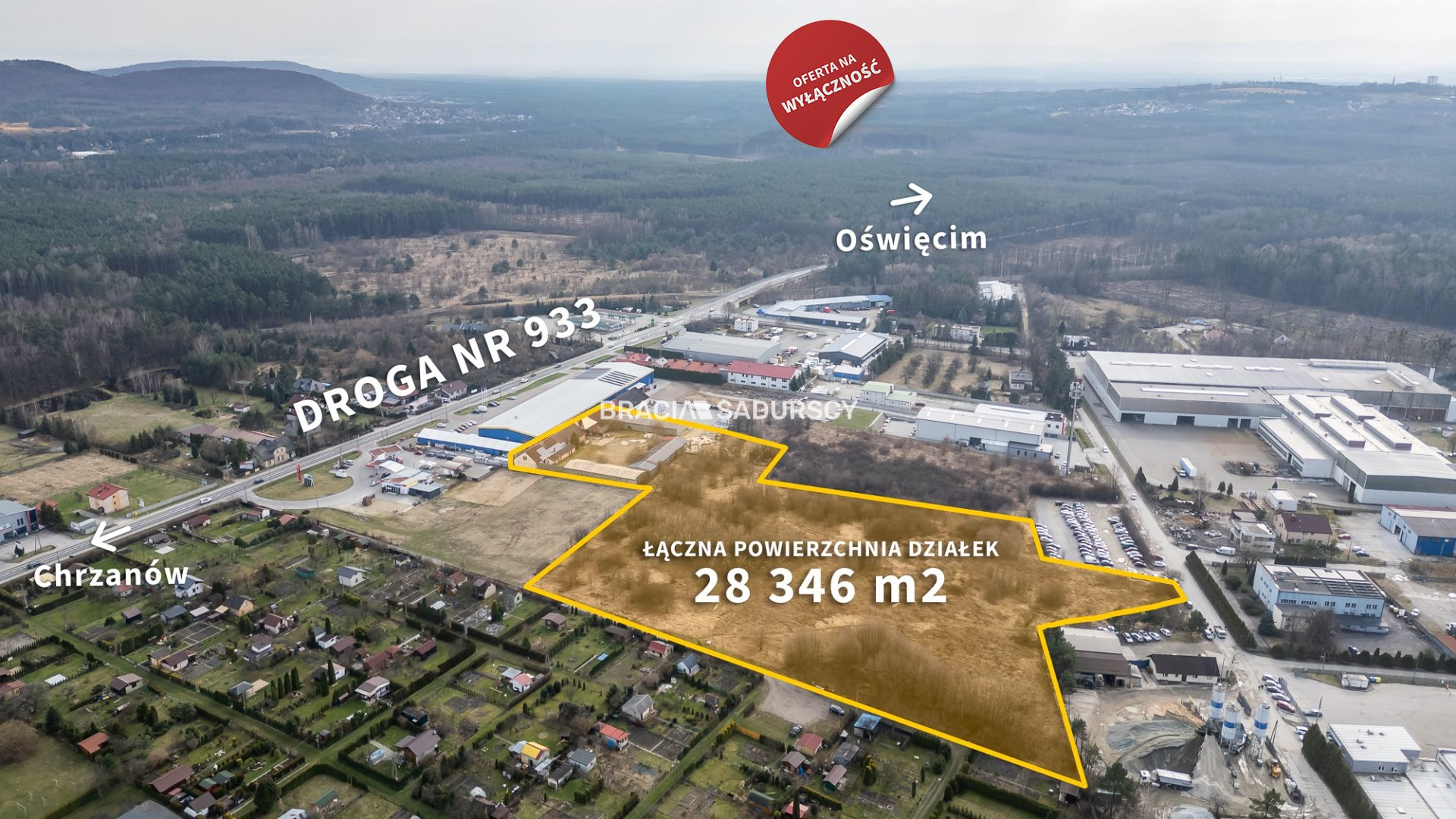 Działka 28 346,00 m², oferta nr , BS3-GS-299511, Chrzanów-idx