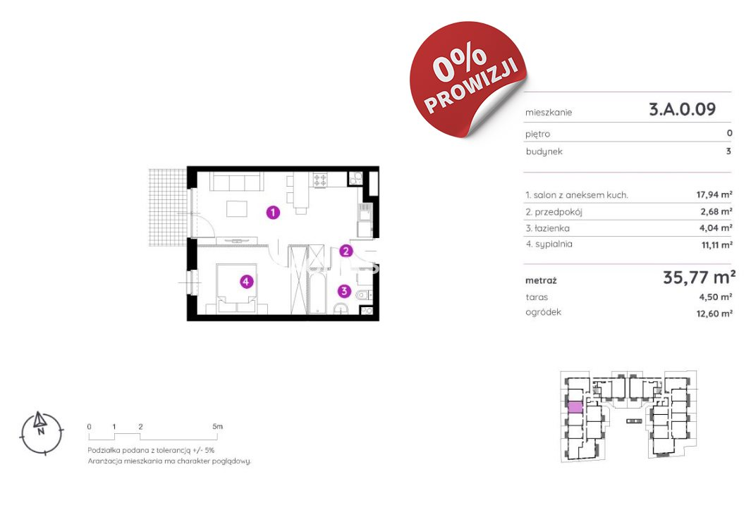 Mieszkanie 35,77 m², parter, oferta nr , BS2-MS-301451-21, Kraków, Podgórze, Rydlówka-idx