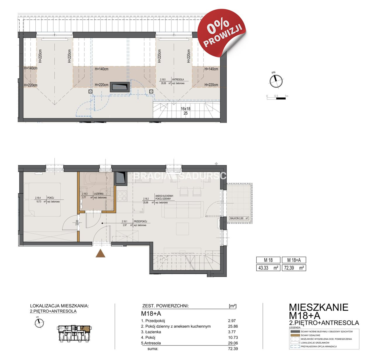 Mieszkanie 70,02 m², piętro 2, oferta nr , BS2-MS-295763-14, Kraków, Bieżanów-Prokocim, Bieżanów, Bieżanów-idx