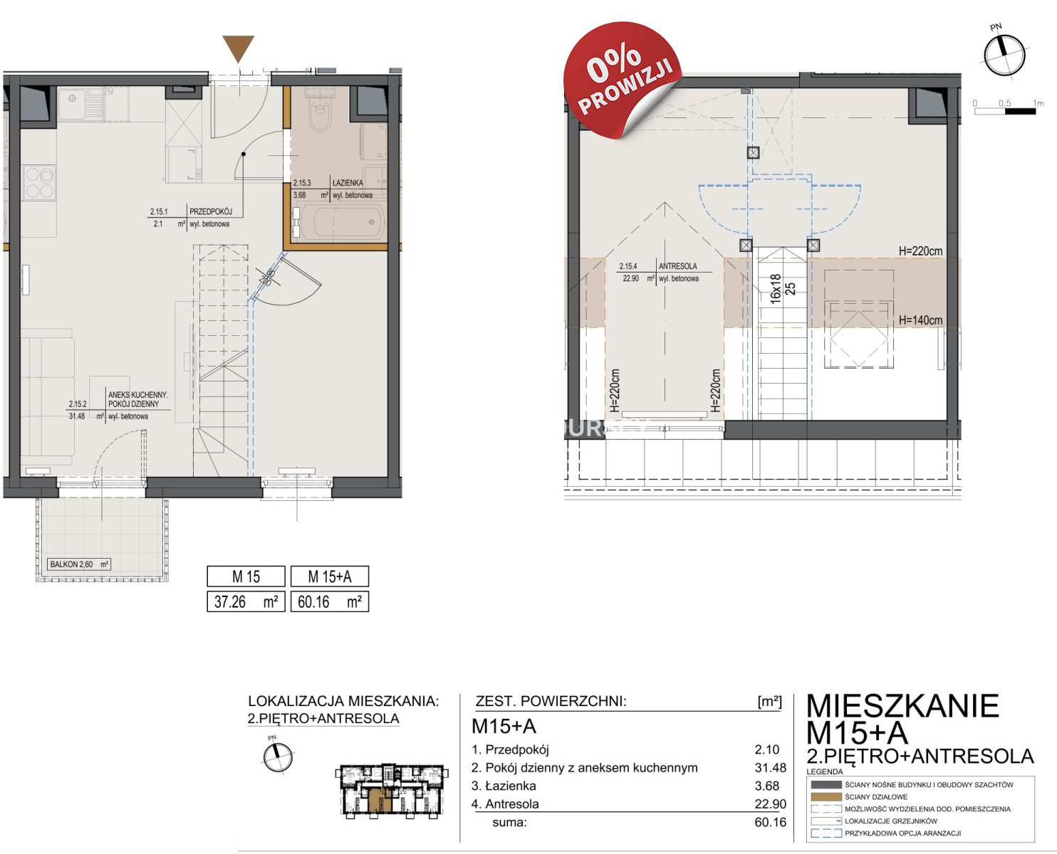 Mieszkanie 59,17 m², piętro 2, oferta nr , BS2-MS-295760-14, Kraków, Bieżanów-Prokocim, Bieżanów, Bieżanów-idx