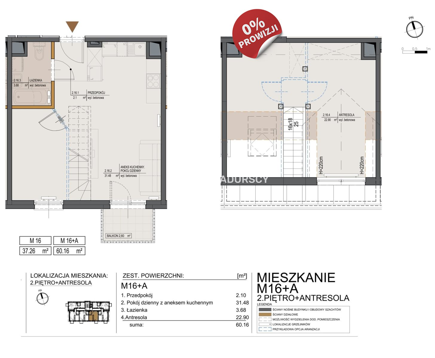 Mieszkanie 60,16 m², piętro 2, oferta nr , BS2-MS-295761-35, Kraków, Bieżanów-Prokocim, Bieżanów, Bieżanów-idx