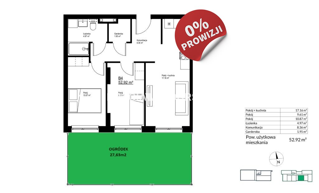 Mieszkanie 52,92 m², parter, oferta nr , BS2-MS-300143-16, Kraków, Bieżanów-Prokocim, Bieżanów, Bieżanów-idx