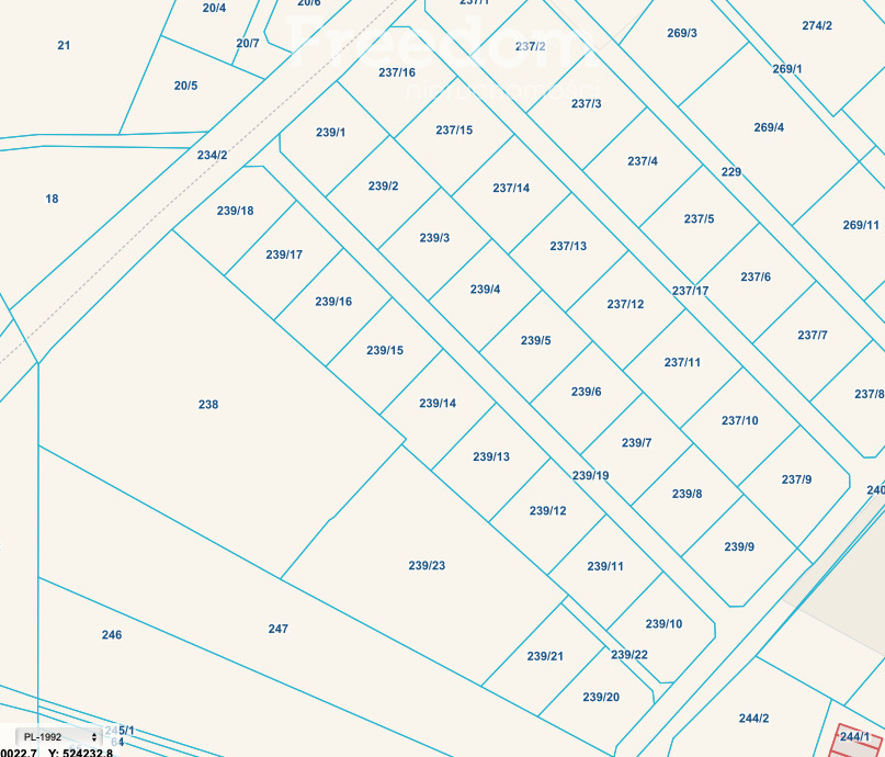 Działka 897,00 m², oferta nr , 7356/3685/OGS, Elbląg, Nowodworska-idx