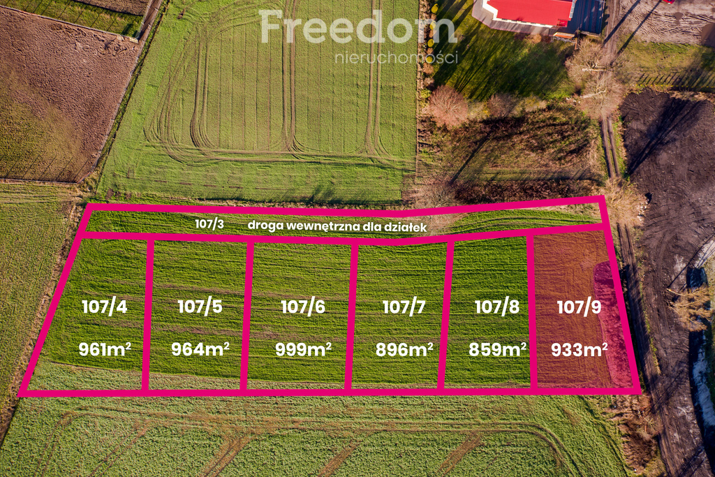 Działka 933,00 m², oferta nr , 6063/3685/OGS, Rusinowo-idx