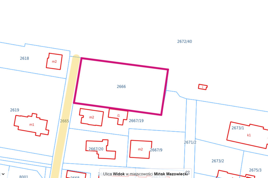 Działka 1 713,00 m², oferta nr , 8576/3685/OGS, Mińsk Mazowiecki, Widok-idx