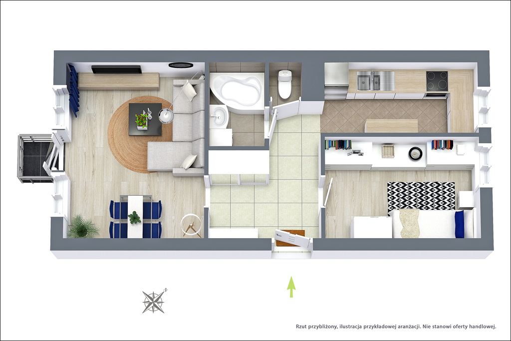 Mieszkanie 42,50 m², piętro 1, oferta nr , 31032/3685/OMS, Warszawa, Mokotów, Mokotów, Warneńska-idx