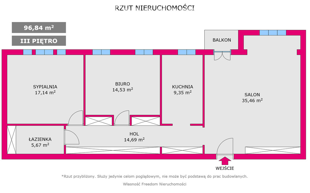 Mieszkanie 96,84 m², piętro 3, oferta nr , 34085/3685/OMS, Katowice, Śródmieście, Mikołaja Kopernika-idx