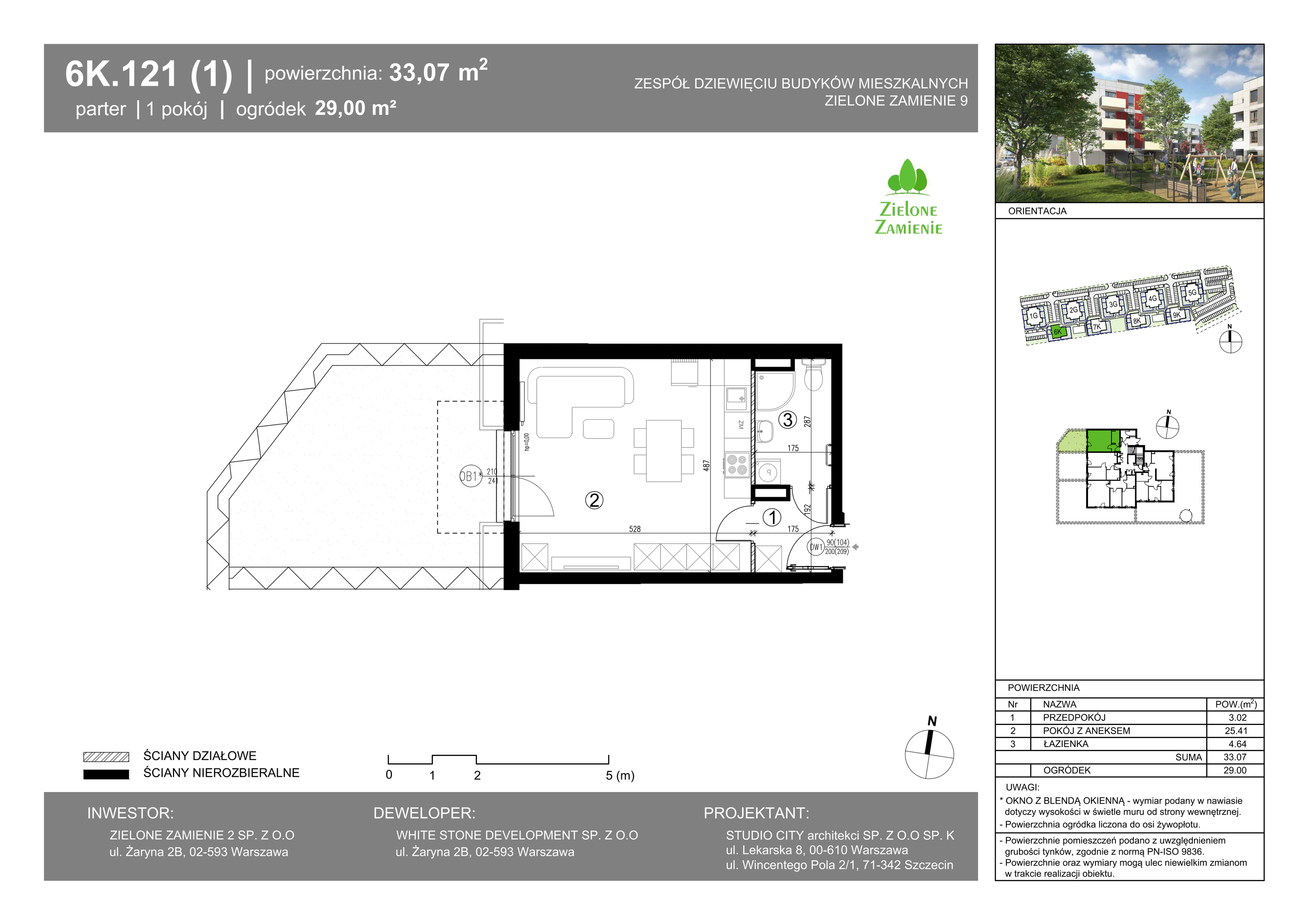 Mieszkanie 33,07 m², parter, oferta nr 121, Zielone Zamienie IX, Zamienie, ul. Czekoladowa-idx