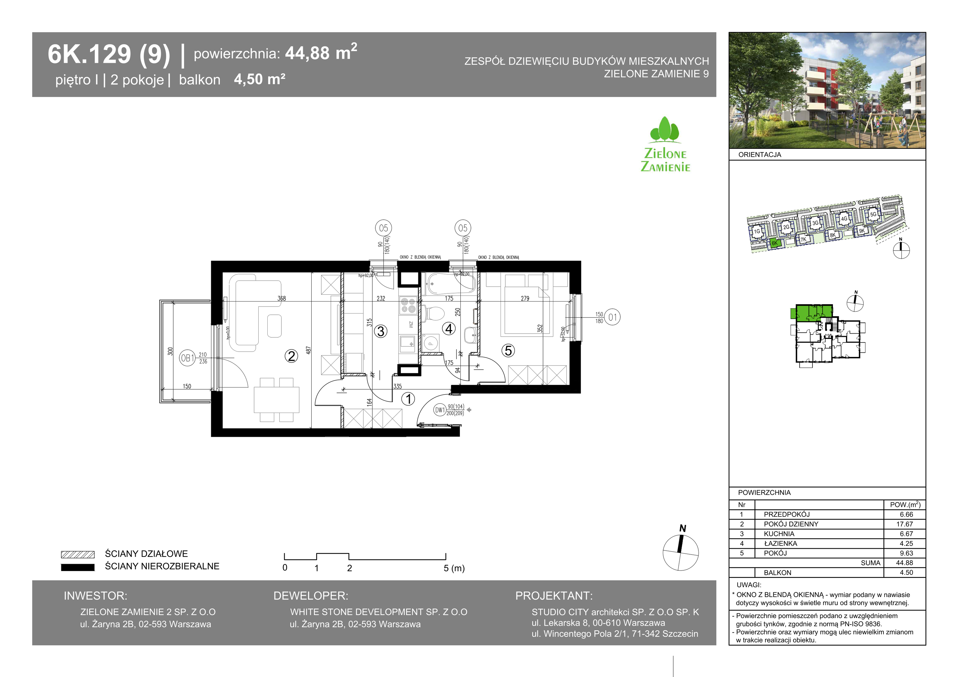 Mieszkanie 44,88 m², piętro 1, oferta nr 129, Zielone Zamienie IX, Zamienie, ul. Czekoladowa-idx