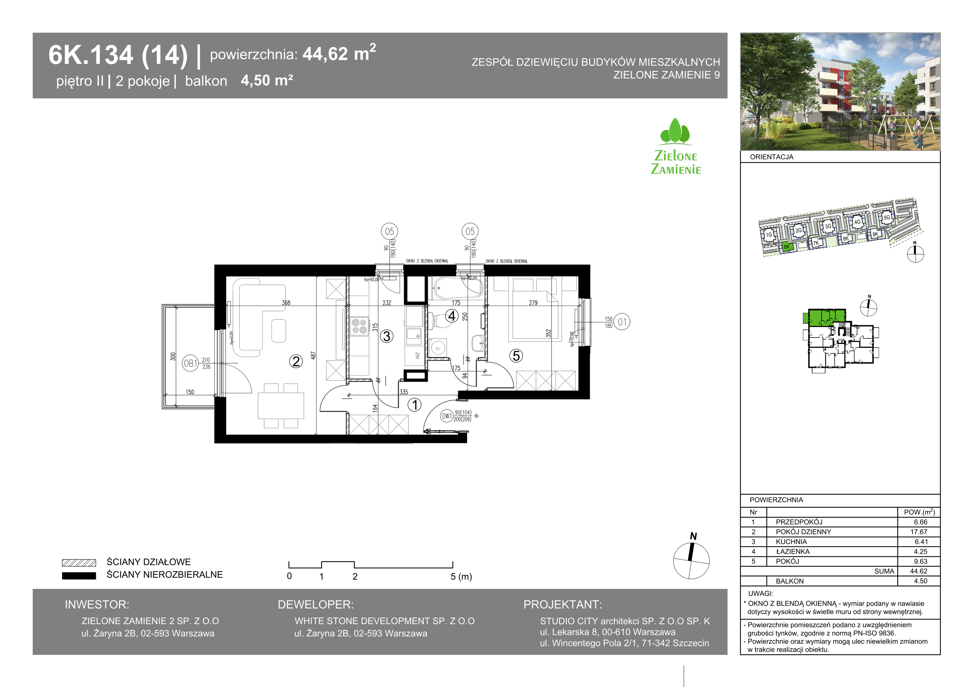 Mieszkanie 44,62 m², piętro 2, oferta nr 134, Zielone Zamienie IX, Zamienie, ul. Czekoladowa-idx