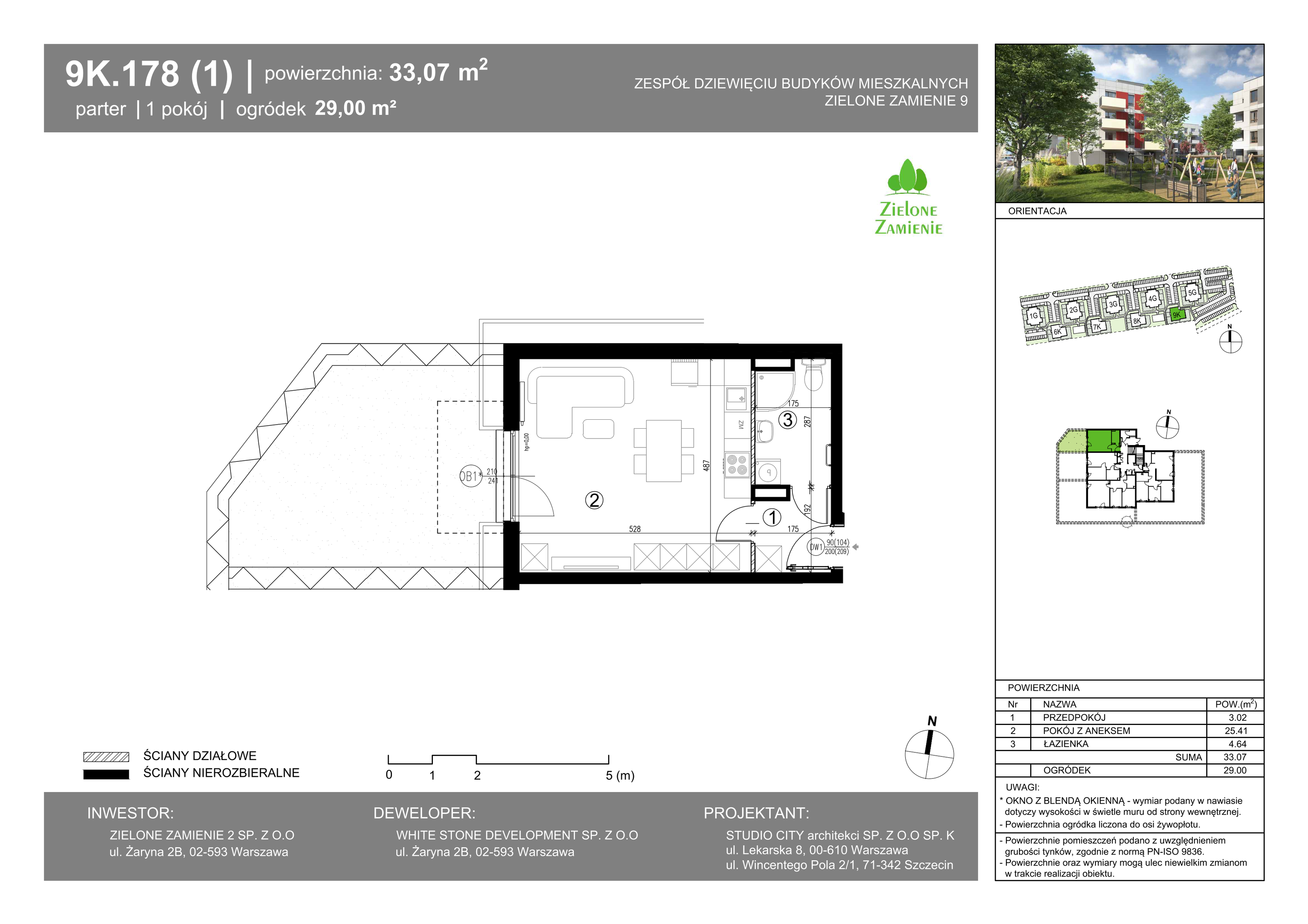 Mieszkanie 33,07 m², parter, oferta nr 178, Zielone Zamienie IX, Zamienie, ul. Czekoladowa-idx