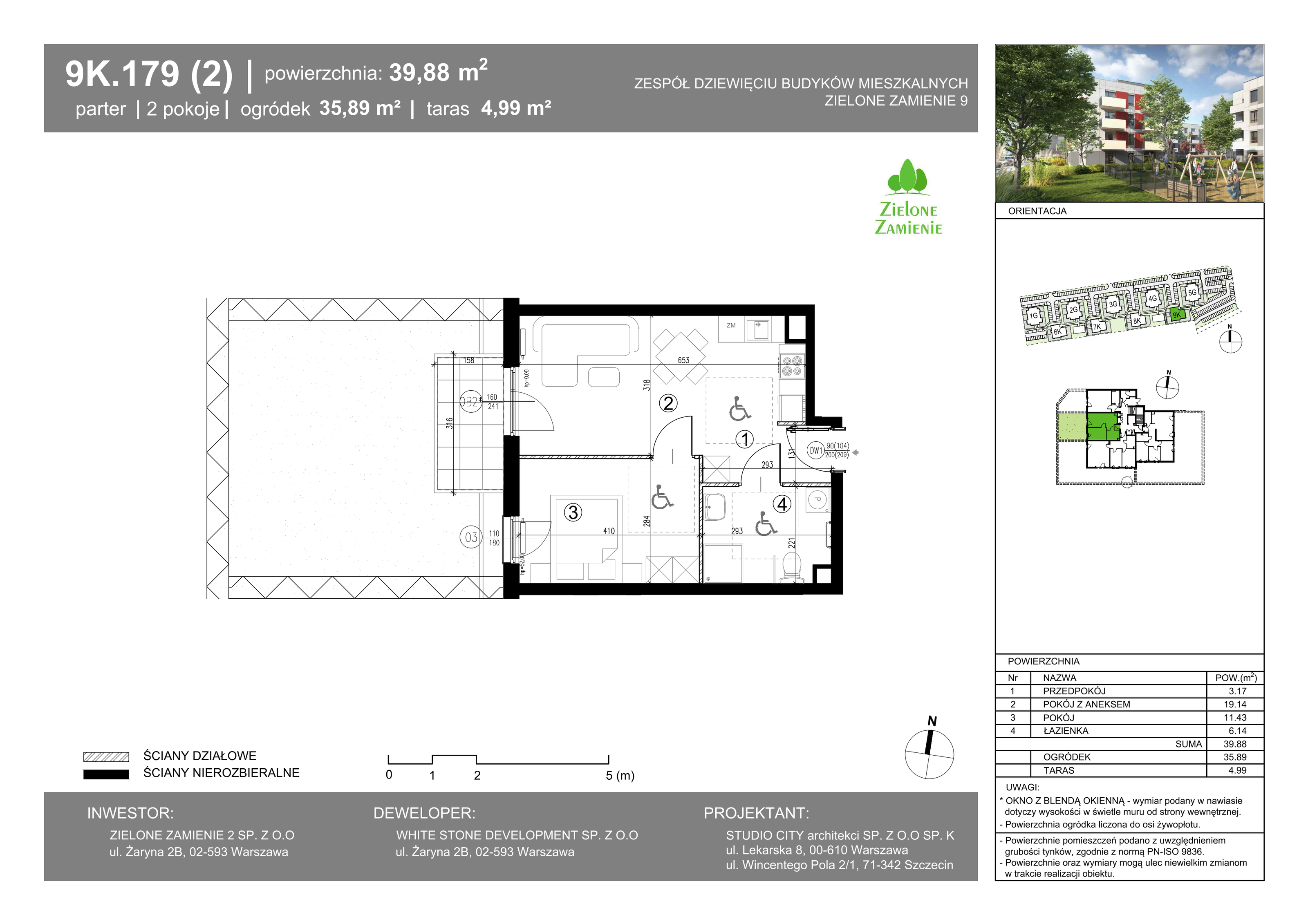 Mieszkanie 39,88 m², parter, oferta nr 179, Zielone Zamienie IX, Zamienie, ul. Czekoladowa-idx