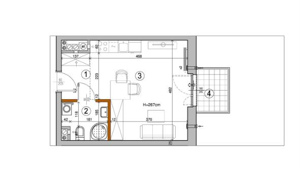 Mieszkanie 27,04 m², piętro 5, oferta nr , 101323, Warszawa, Rembertów, Rembertów, Chełmżyńska-idx