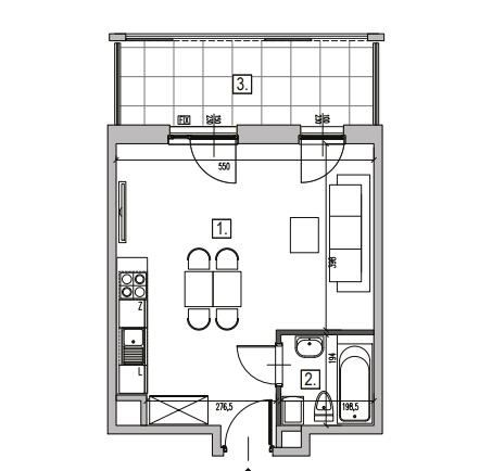 Mieszkanie 32,22 m², piętro 2, oferta nr , 101470, Warszawa, Włochy, Włochy, Krakowiaków-idx