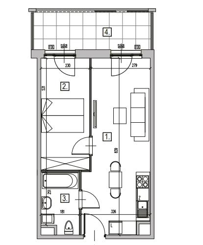 Mieszkanie 41,00 m², piętro 2, oferta nr , 101472, Warszawa, Włochy, Włochy, Krakowiaków-idx