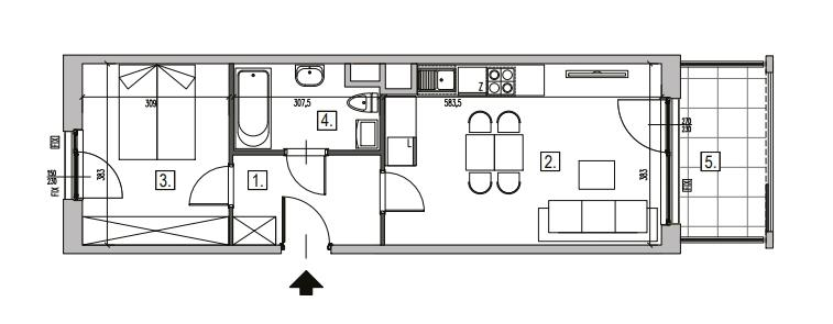 Mieszkanie 44,00 m², piętro 3, oferta nr , 101475, Warszawa, Włochy, Włochy, Krakowiaków-idx