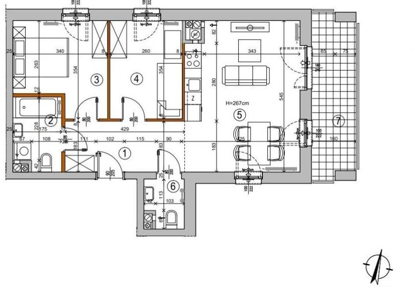 Mieszkanie 55,52 m², piętro 3, oferta nr , 101306, Warszawa, Rembertów, Rembertów, Chełmżyńska-idx