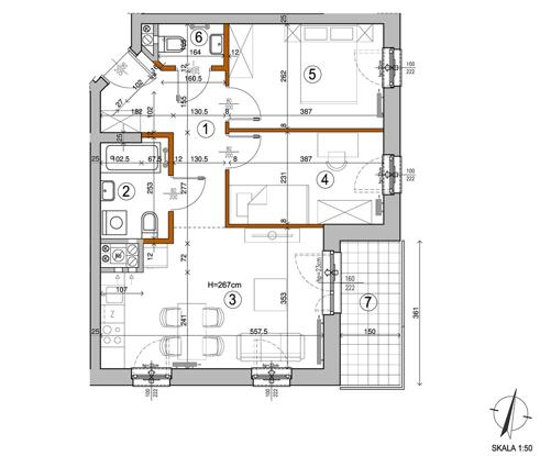 Mieszkanie 53,00 m², piętro 5, oferta nr , 101688, Warszawa, Rembertów, Rembertów, Chełmżyńska-idx