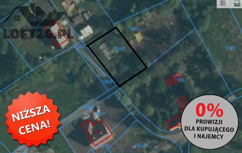 Działka 800,00 m², oferta nr , 1644/LFT/GS-55401, Niemstów-idx