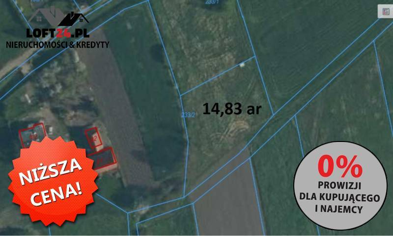 Działka 1 483,00 m², oferta nr , 1728/LFT/GS-218091, Niemstów-idx