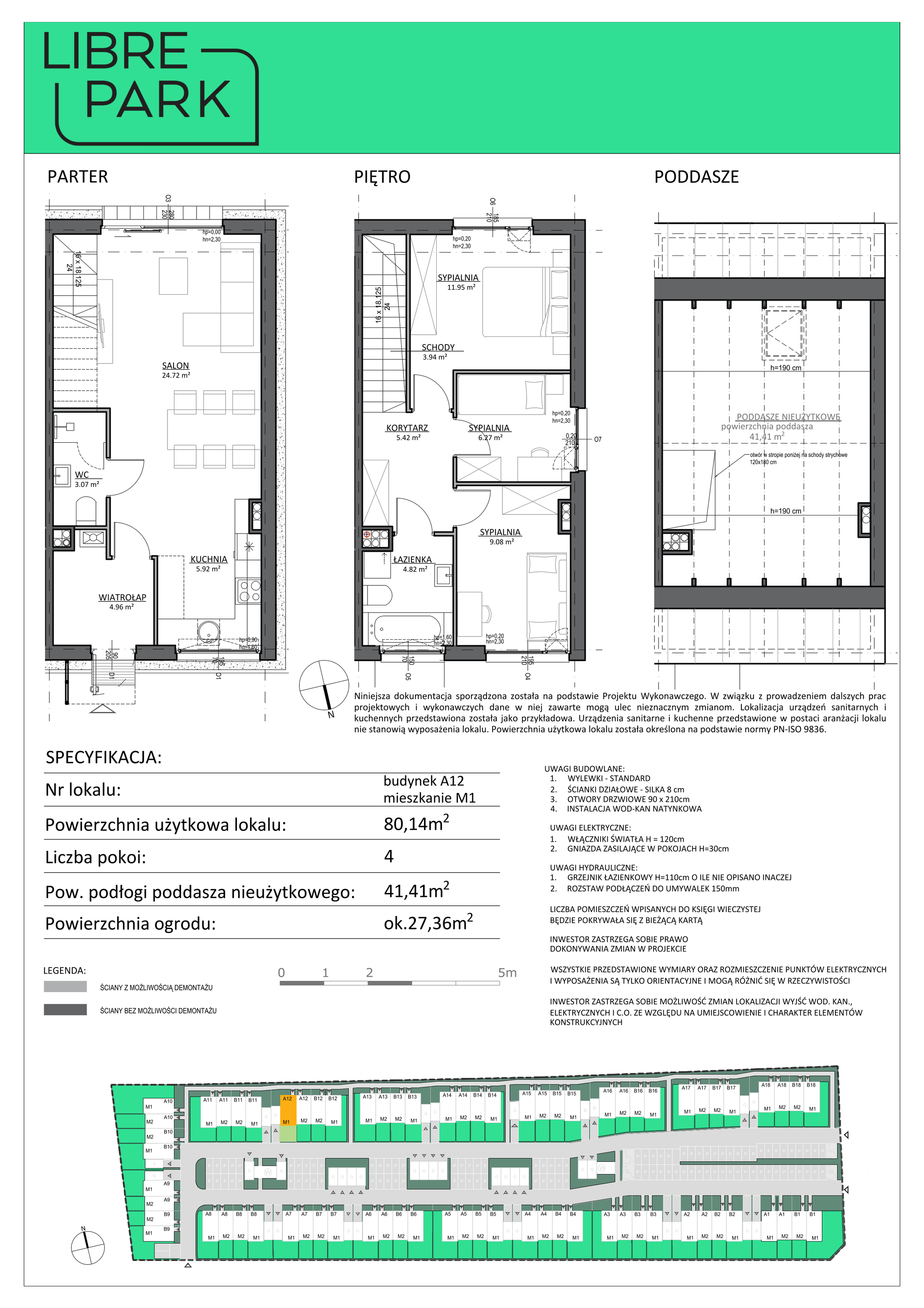 Mieszkanie 80,14 m², parter, oferta nr A12/1, Libre Park, Kosakowo, Dyniowa-idx