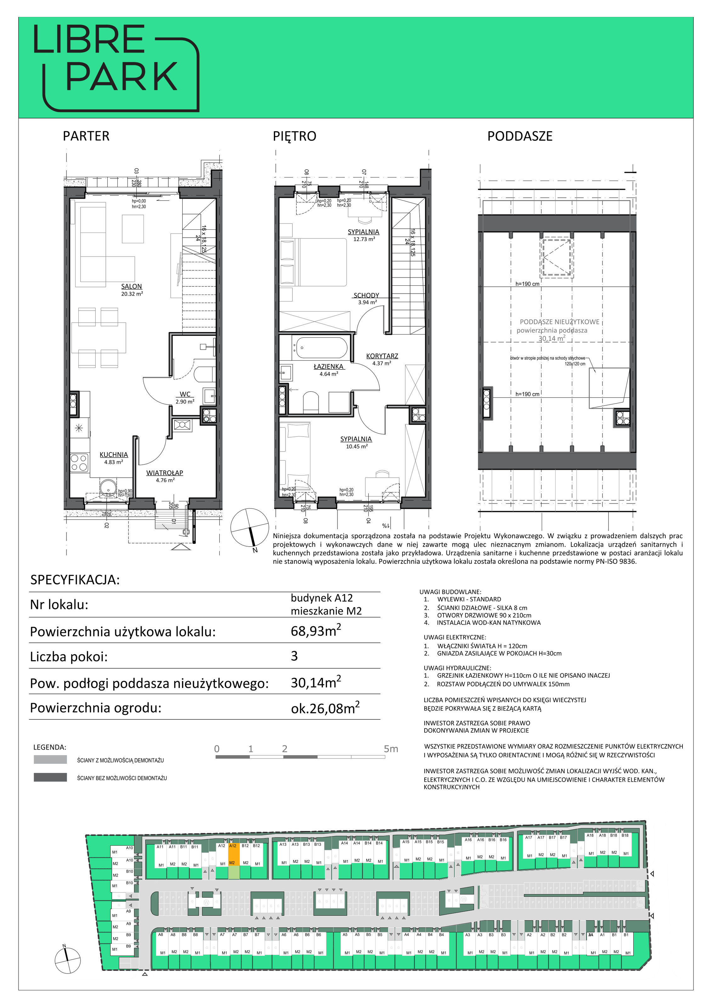 Mieszkanie 68,93 m², parter, oferta nr A12/2, Libre Park, Kosakowo, Dyniowa-idx