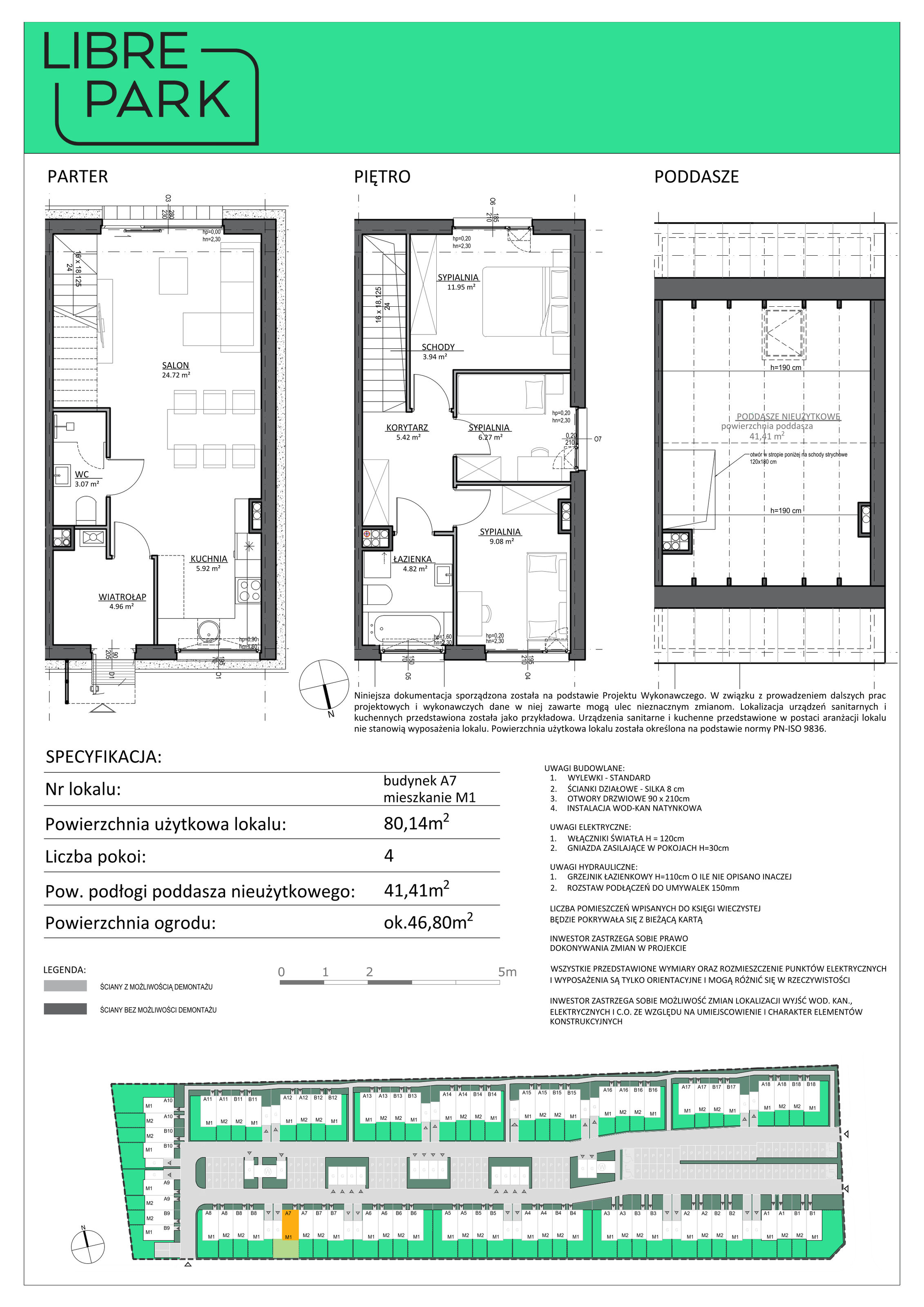 Mieszkanie 80,14 m², parter, oferta nr A7/1, Libre Park, Kosakowo, Dyniowa-idx