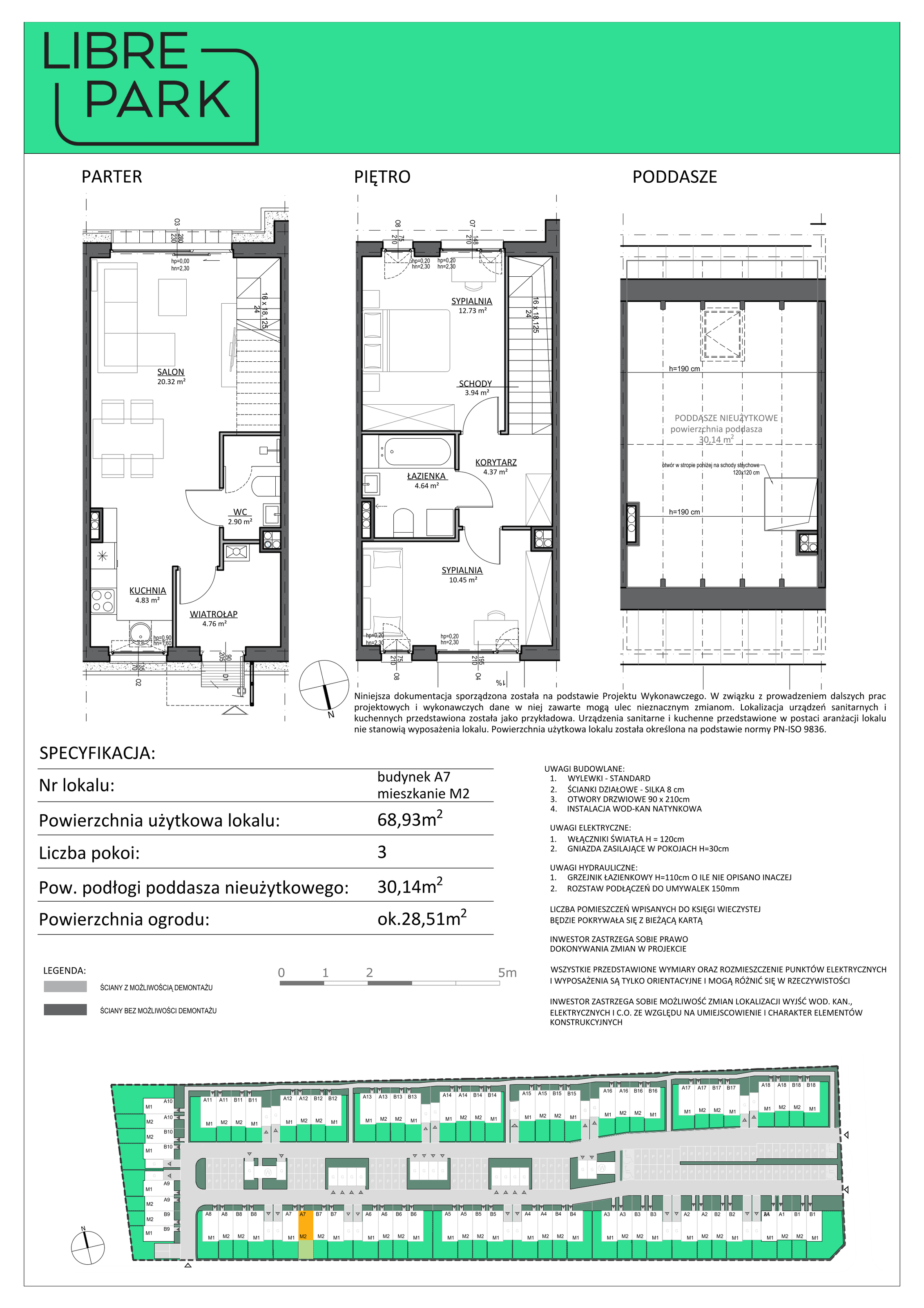 Mieszkanie 68,93 m², parter, oferta nr A7/2, Libre Park, Kosakowo, Dyniowa-idx